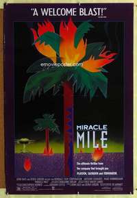 y391 MIRACLE MILE one-sheet movie poster '88 Anthony Edwards, De Jarnatt