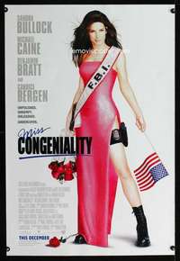 y394 MISS CONGENIALITY DS advance one-sheet movie poster '00 Sandra Bullock
