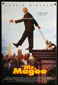 y404 MR MAGOO DS one-sheet movie poster '97 Leslie Nielsen, Walt Disney