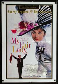 y413 MY FAIR LADY SS one-sheet movie poster R94 Audrey Hepburn, Harrison