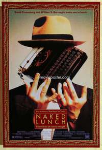 y416 NAKED LUNCH DS one-sheet movie poster '91 David Cronenberg, Weller