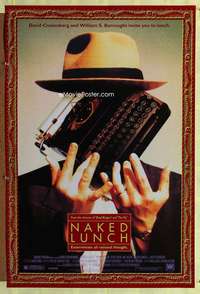 y417 NAKED LUNCH SS one-sheet movie poster '91 David Cronenberg, Weller
