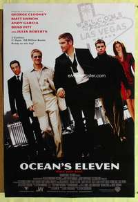 y429 OCEAN'S 11 DS int'l one-sheet movie poster '01 Soderbergh, Clooney