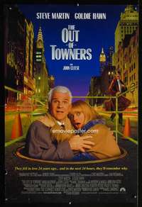 y437 OUT-OF-TOWNERS DS one-sheet movie poster '99 Steve Martin, Goldie Hawn