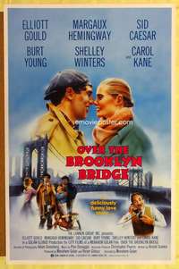 y438 OVER THE BROOKLYN BRIDGE one-sheet movie poster '84 Gould, Hemingway