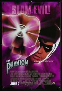 y452 PHANTOM advance one-sheet movie poster '96 masked hero Billy Zane!