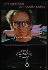y454 PINK CADILLAC one-sheet movie poster '89 Clint Eastwood is a real man!