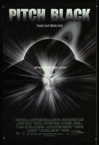 y456 PITCH BLACK DS one-sheet movie poster '00 Vin Diesel, sci-fi horror!
