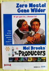 y472 PRODUCERS one-sheet movie poster R2002 Mel Brooks, Zero Mostel