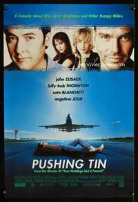 y476 PUSHING TIN DS style A one-sheet movie poster '99 John Cusack, Thornton