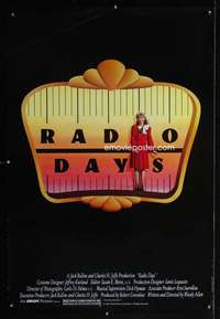 y480 RADIO DAYS one-sheet movie poster '87 Woody Allen, New York City!