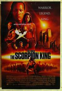 y524 SCORPION KING DS int'l one-sheet movie poster '02 The Rock, Steven Brand