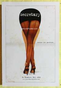 y526 SECRETARY DS teaser one-sheet movie poster '02 assume the position!
