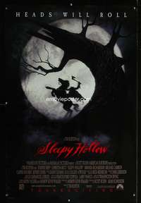 y551 SLEEPY HOLLOW DS advance one-sheet movie poster '99 heads will roll!