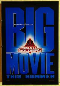 y552 SMALL SOLDIERS big movie teaser one-sheet movie poster '98 CG cartoon!