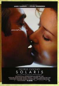 y559 SOLARIS advance one-sheet movie poster '02 Steven Soderberg, Clooney