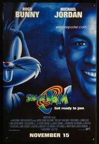 y562 SPACE JAM advance one-sheet movie poster '96 Michael Jordan, Bugs Bunny!