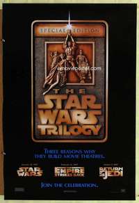 y575 STAR WARS TRILOGY 1sh movie poster '97 George Lucas
