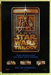 y576 STAR WARS TRILOGY DS 1sh movie poster '97 George Lucas