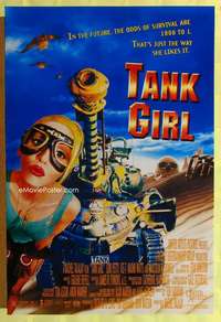 y588 TANK GIRL one-sheet movie poster '95 wacky Lori Petty sci-fi image!