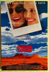 y592 THELMA & LOUISE one-sheet movie poster '91 Susan Sarandon, Geena Davis