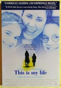 y595 THIS IS MY LIFE DS one-sheet movie poster '92 Nora Ephron, Julie Kavner
