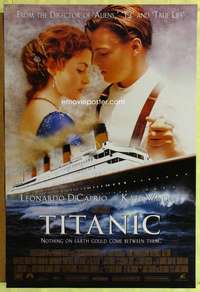 y600 TITANIC DS style B one-sheet movie poster '97 DiCaprio, Kate Winslet