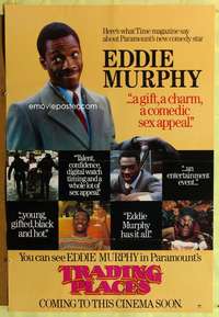 y610 TRADING PLACES teaser English 1sh '83 Eddie Murphy,different!