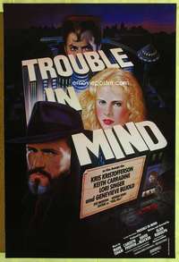 y615 TROUBLE IN MIND one-sheet movie poster '85 Alan Rudolph, Gomez art!
