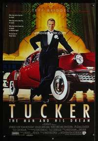 y618 TUCKER one-sheet movie poster '88 Francis Ford Coppola, Jeff Bridges