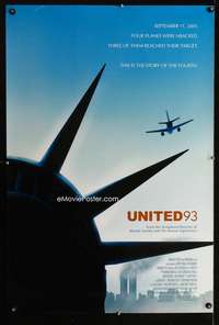 y629 UNITED 93 DS one-sheet movie poster '06 Paul Greengrass, September 11!