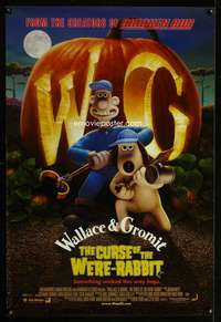 y636 WALLACE & GROMIT: THE CURSE OF THE WERE-RABBIT DS int'l one-sheet movie poster '05