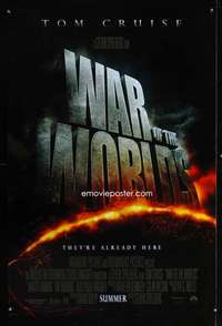 y638 WAR OF THE WORLDS DS advance one-sheet movie poster '05 Spielberg