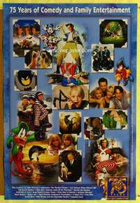 y640 WARNER BROS 75TH ANNIVERSARY video one-sheet movie poster '97