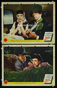 z038 ABOVE SUSPICION 2 movie lobby cards '43 Joan Crawford, MacMurray
