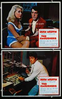z055 AMBUSHERS 2 movie lobby cards '67 Dean Martin as Matt Helm!