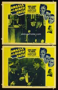 z062 ANGELS WITH DIRTY FACES 2 movie lobby cards R56 Cagney, O'Brien