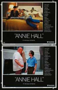 z065 ANNIE HALL 2 movie lobby cards '77 Woody Allen, Janet Margolin