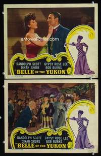 z095 BELLE OF THE YUKON 2 movie lobby cards '44 Gypsy Rose Lee, Scott