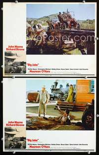 z109 BIG JAKE 2 movie lobby cards '71 John Wayne, Maureen O'Hara