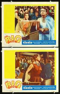 z112 BIG SHOW 2 movie lobby cards '61 Esther Williams, Robertson