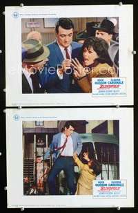 z124 BLINDFOLD 2 movie lobby cards '66 Rock Hudson, Claudia Cardinale