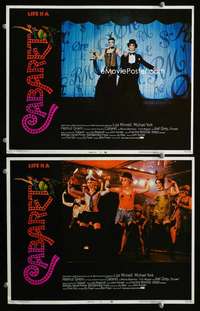 z155 CABARET 2 movie lobby cards '72 Liza Minnelli, Joel Grey dancing!