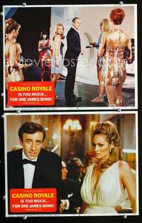 z171 CASINO ROYALE 2 movie lobby cards '67 Andress, Niven, Sellers