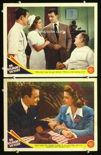 z249 DR. KILDARE'S VICTORY 2 movie lobby cards '41 Lew Ayres, Barrymore