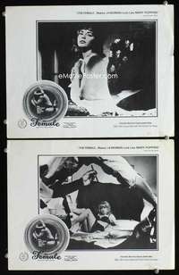 z284 FEMALE 2 movie lobby cards '68 Isabel Sarli, Lord how many times!