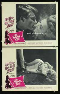 z305 FOURTH SEX 2 movie lobby cards '61 they are girls who like girls!