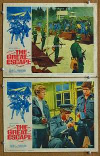 z352 GREAT ESCAPE 2 movie lobby cards '63 Attenborough, Charles Bronson