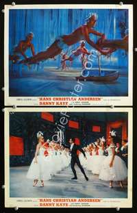 z369 HANS CHRISTIAN ANDERSEN 2 movie lobby cards '53production numbers!