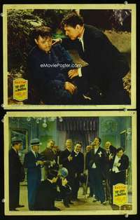 z425 I'LL GIVE A MILLION 2 movie lobby cards '38 Baxter, Peter Lorre